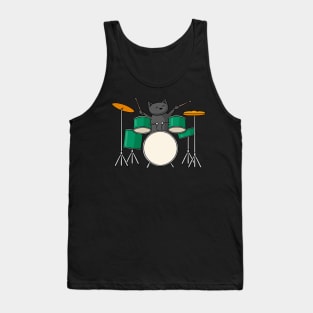 Drummer Cat Tank Top